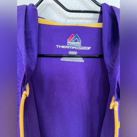 NFL Vikings Majestic Thermalbase Zip Sweater - Picture 3 of 4